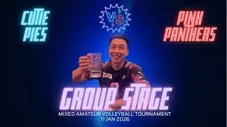 GROUPING 2 &bull; Cutie Pies vs Pink Panthers VC | Amateur Mixed Volleyball Tournament 11/1/2026