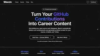 Blazzic — The AI That Turns Your GitHub Into Content That Gets You Noticed