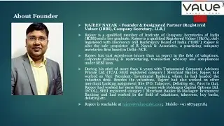 Rajeev Nayak Value Cube, zarejestrowany rzeczoznawca majątkowy | Prezentacja Rajeeva Nayaka na sp...