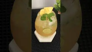 PINEAPPLE LIME MOJITO | FRESH DRINK        #mojito #pineapple #drink #colddrinks #recipe #shorts