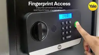 Yale Stellar Biometric Safe Locker - Fingerprint, PIN access, Manual Key, USB port for emergency