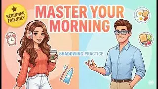 Speak English Naturally :  Morning Routine Shadowing Practice