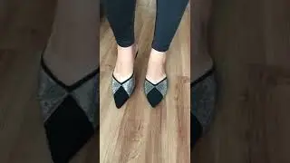 Mule nobuck preto manta prateada