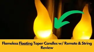 Flameless Floating Taper Candles with Remote and String Review