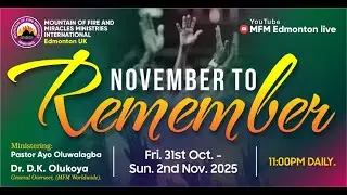 November to Remember| Day Three | 2nd November 2025 @11pm