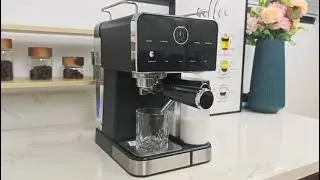 Professional Espresso Coffee Machine with 500ml Milk Tank | 9 Menu Functions | Factory Direct