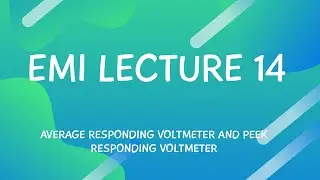 EMI--LECTURE-14| AVERAGE RESPONDING VOLTMETER