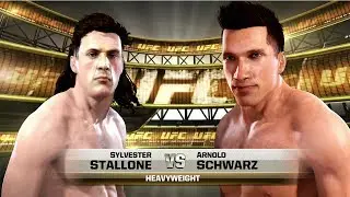 Sylvester Stallone vs Arnold Schwarzenegger UFC EA SPORTS Celebrity Death Match MMA