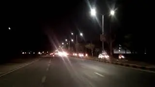 Dancing street lights
