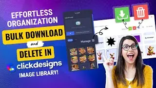 Effortless Organization: Bulk Download and Delete in ClickDesigns Image Library! 📁💪 #ClickDesigns