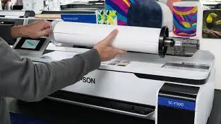 Epson SureColor F560 24 inch Dye Sublimation printer (F500 overseas model shown)   How to load media