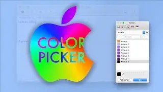 OS X - Open the Color Picker Tool with Spotlight [ GERMAN Subtitles ]
