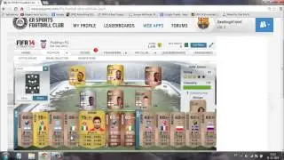 FIFA 14 Ultimate Team Web App