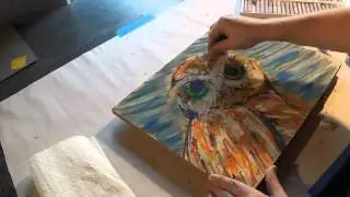 Tips and Tricks for Drawing an Owl with Cray-Pas Oil Pastels