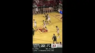 Miller Kopp Steal Trayce Jackson-Davis Dunk vs. Purdue | Indiana Men's Basketball