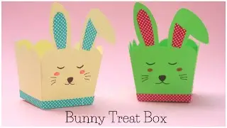Cute Bunny Treat Box | Easter Craft Ideas