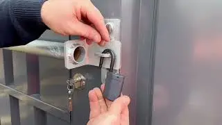 Locking Bar for Flatpack Kiosk Hatch Install | Portable Space