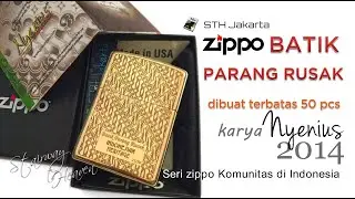 kisah zippo Batik Parang Rusak Original karya Nyenius custom awal komunitas zippo Club Indonesia
