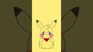 🍪 Chubby Pikachu⚡ #animation #cute