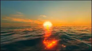 PERFECT SUNSET Ocean Waves, Sunset Time | Vj Loop