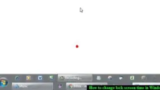 How to change screen lock time in Windows 7