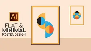 How to create minimal & flat design poster in illustrator