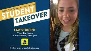 StMU Snapchat Student Takeover: Ciara Perritano