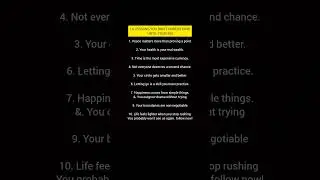 10 LIFE LESSONS#tricks#psychology#quotes#selfimprovement#lifelessons#motivation#shortsfeed