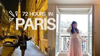 72 hours in Paris | visiting eiffel tower, montmartre, parisian caf&eacute;s & museum, cozy paris vlog