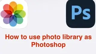How to use photo library as photoshop on iPhone. Easy