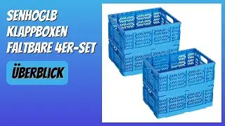 BEWERTUNG (2025): Senhoglb Klappboxen Faltbare 4er-Set. Infos