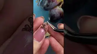 Miniature red grapes with polymer clay 🍇 Paid tutorial preview