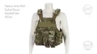 Tiberius Arms EXO Tactical Recon Paintball Vest - TriCam - Visual 360