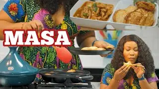 I MADE MASA AND CHICKEN SAUCE | NORTHERN NIGERIA STREET FOOD | MASA RECIPE