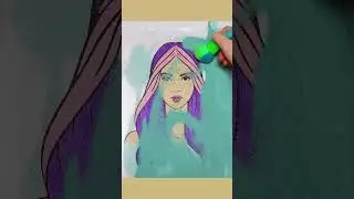 Sand Painting girl make-up