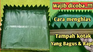 Cara menghias tampah kotak untuk tumpeng nasi