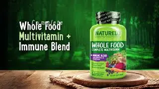 NATURELO Whole Food Multivitamin + Immune Blend