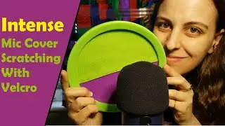 ASMR Intense Mic Scratching With Velcro Bat - Strong, Loud Scratching for Maximum Tingles