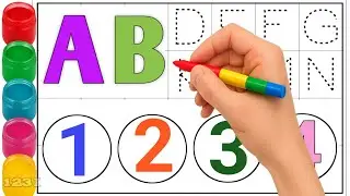 ABC SONG, Alphabet, ABCD, A to Z, Kids rhymes, 123 Number, 123 counting, 1 to 10 ginti #kidslearning