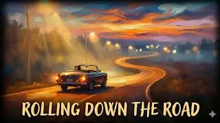 Rolling Down The Road 🎨 | Dreamy Moving Painting Road Song | Relaxing Cinematic Journey