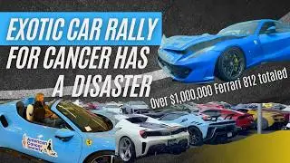 Благотворительный автопробег суперкаров принимает неожиданный оборот &mdash; Ferrari уничтожен &mdash; Сбор с...