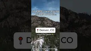 50 FREE, Year-Round Things To Do in Denver, Colorado 👇