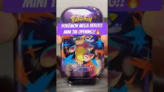 Pok&eacute;mon Mega Heroes Mini Tin Opening!! 🔥🔥 #pokemon #pokemontcg #pokemoncards #tradingcards #shorts