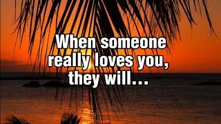 When Someone Really Loves You, They Will...| Psychological Facts