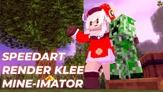 Klee & Creeper SpeedArt render minecraft | Mine-Imator
