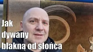 Wyblakłe dywany. Destrukcyjne działanie promieni słonecznych na włókna dywanów.