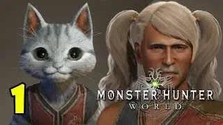 Full Character and Palico Creation | Basic Movement Tutorial | Monster Hunter World (PS4 Pro) - 01