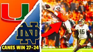 Miami Hurricanes STUN Notre Dame with GAME-WINNER | Carson Beck&rsquo;s HUGE Debut 😱 🔥