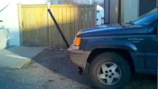 Folding Parking Sign Post Patent Pending FunWithMetals.com