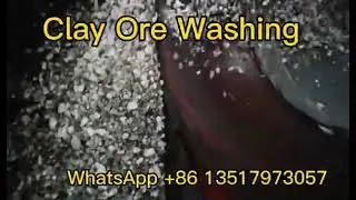 Clay Ore Washing Rotary Drum Scrubber Plant